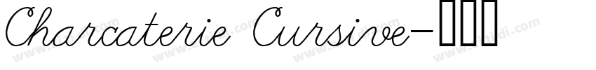 Charcaterie Cursive字体转换